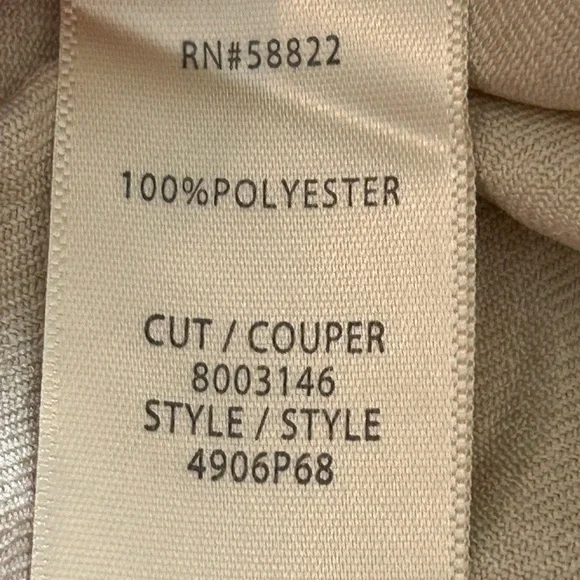 Max Studio Belted Shirt Dress Beige Linen Look Short Sleeve XL NWT - Picture 7 of 9